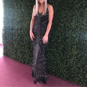 Black Sequin Formal Dress